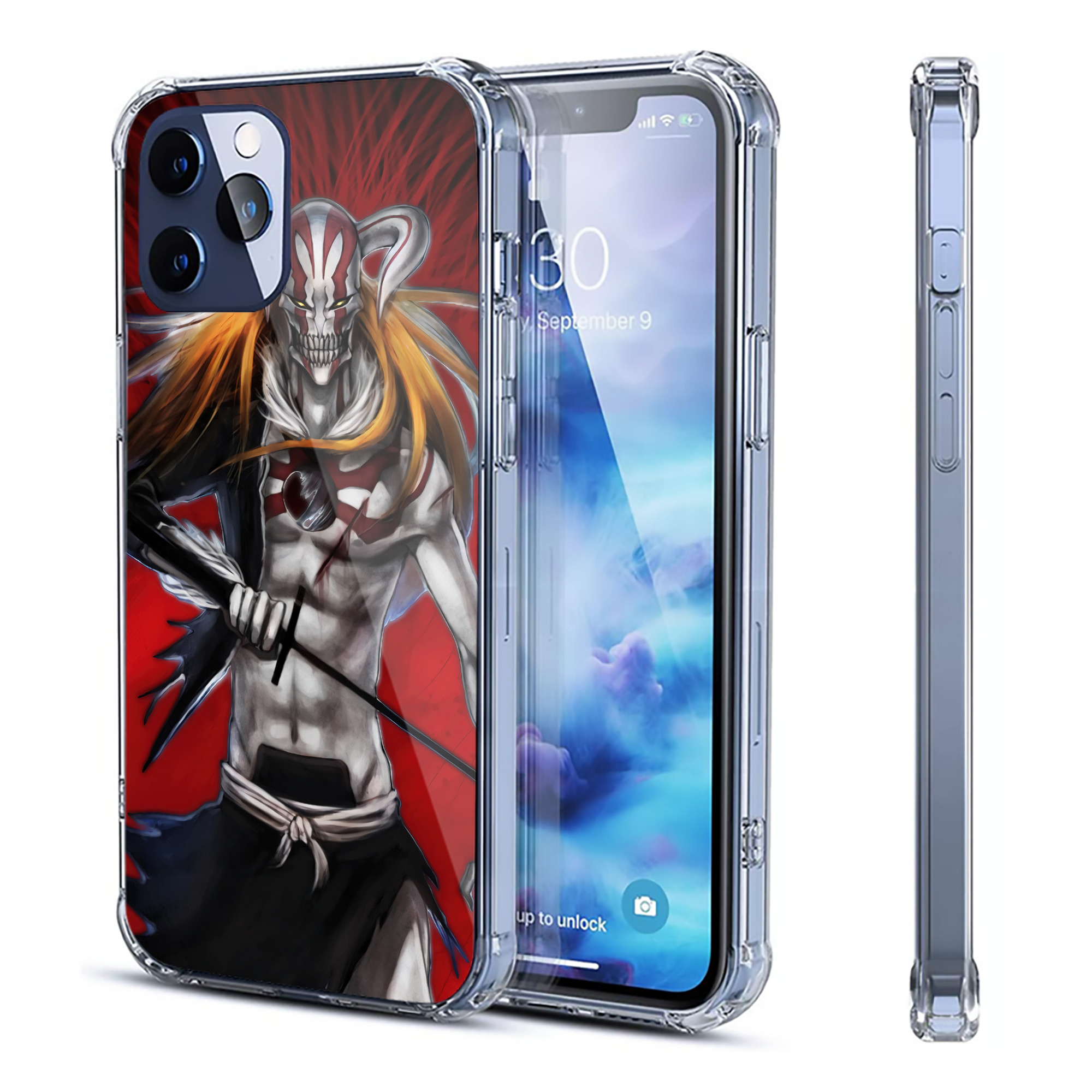 （画像用） ブリーチ BLEACH 【iPhone 12シリーズ対応】透明スマホケース（クリアソフトケース）